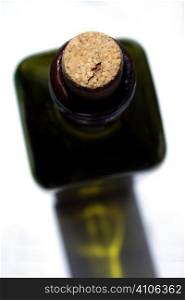 green bottle with cork