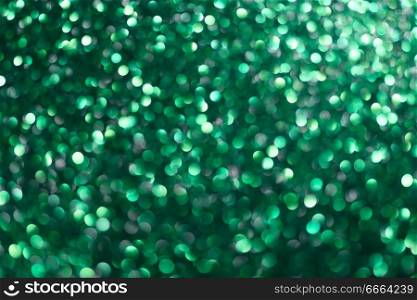 Green Christmas or New Year festive background. Green Christmas or New Year background
