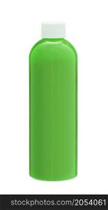 green color bottle isolated on white. green color bottle isolated