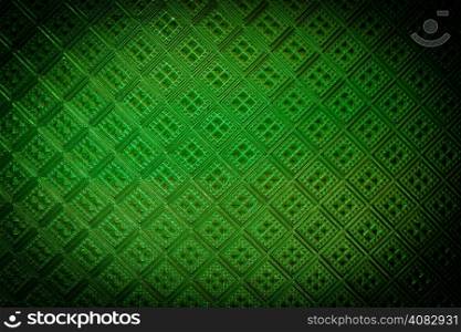 Green color of stained glass for use as background