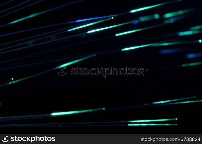 Green colors optical fibers