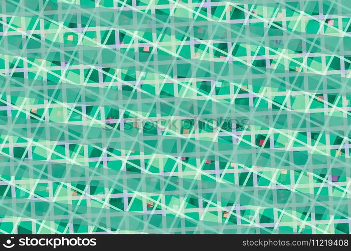 Green computer generated abstract geometric pattern as texture and background