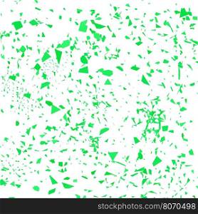 Green Confetti Isolated on White Background. Set of Particles.. Green Confetti. Set of Particles.