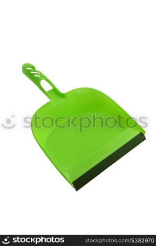 Green dustpan