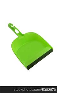Green dustpan