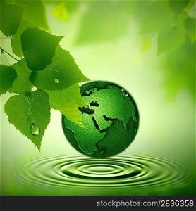 Green Earth. Abstract environmental backgrounds