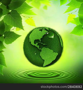 Green Earth. Abstract environmental backgrounds