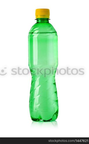 Green Energy Drink Soda against a background with clipping path