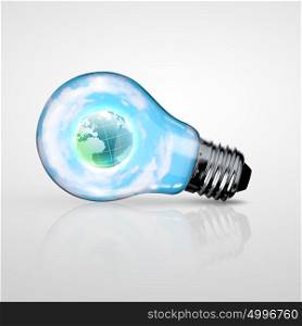 green energy symbols. Green energy symbols, ecology concept, light bulb