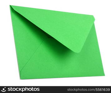 green envelope isolated on white background