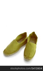 Green espadrilles