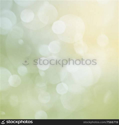 Green Festive background with light beams