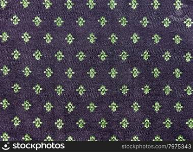 Green floral fabric background