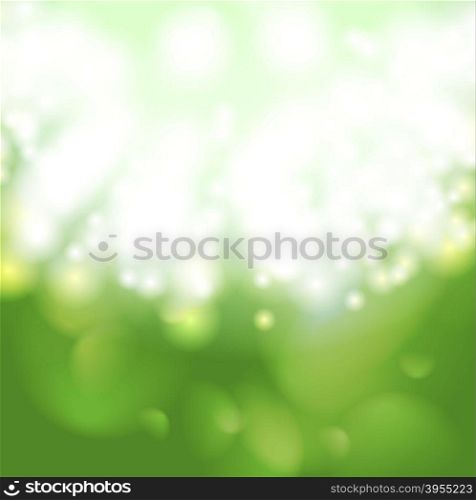 Green glow bokeh background. Green glow bokeh abstract background