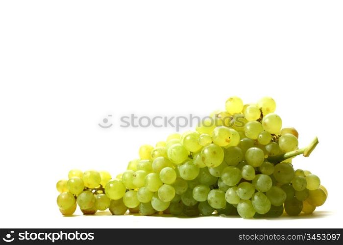 green grape isolated on white background