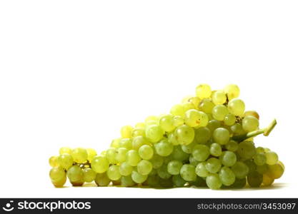 green grape isolated on white background