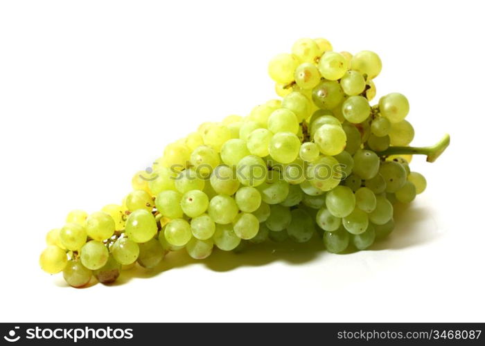 green grape isolated on white background