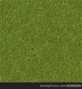 Green grass texture that tiles seamlessly as a pattern.