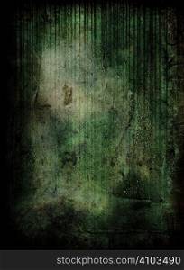 green grunge background with room to add your own copy