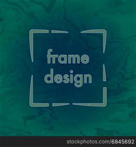 green grunge frame. luxury grunge frame, rustic vector background pattern