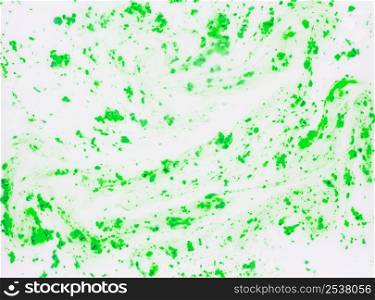green holi color textured backdrop mixed white background