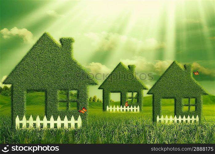 Green House. Abstract environmental backgrounds