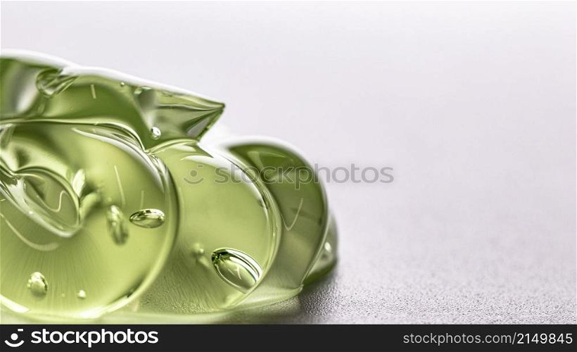 green hygiene clean gel texture copy space