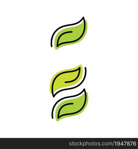 Green leaf logo icon ecology element vector template