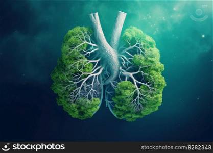 Green lungs of planet Earth. Clean leaf. Generate Ai. Green lungs of planet Earth. Generate Ai
