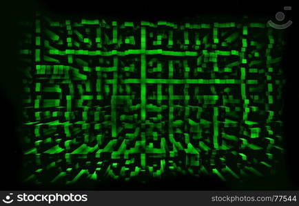 Green matrix city skyscrapers illustration background hd. Green matrix city skyscrapers illustration