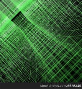 Green matrix tunnel 3d rendering. Green matrix tunnel. High resolution 3d rendering. Green matrix tunnel 3d rendering