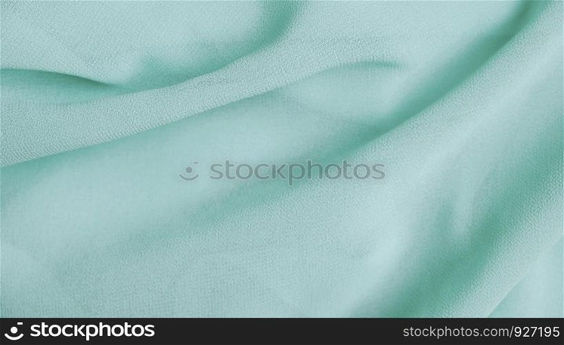 Green mint chiffon fabric texture background
