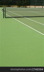 green modern hardcourt tennis