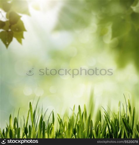 Green Nature, abstract environmental backgrounds for your design