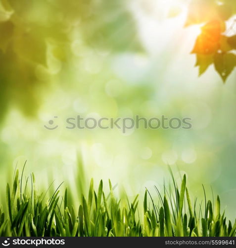 Green Nature, abstract environmental backgrounds for your design