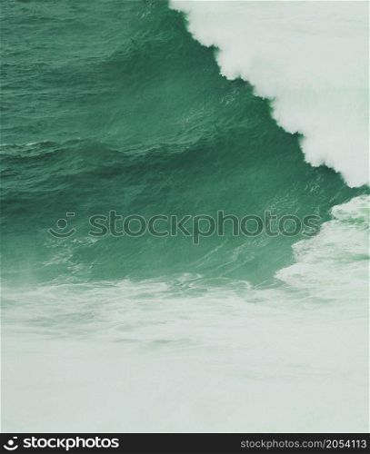 green ocean wave close up. Green Ocean Wave