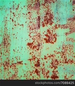 Green old painted metal texture