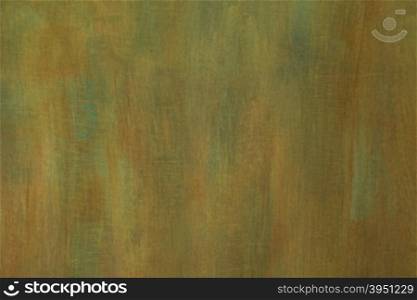 Green painted artistic canvas background texture.