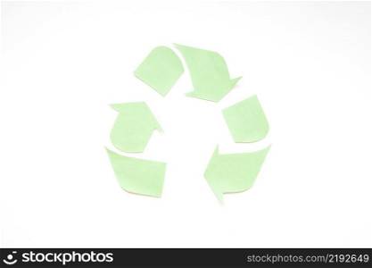 green paper recycle logo