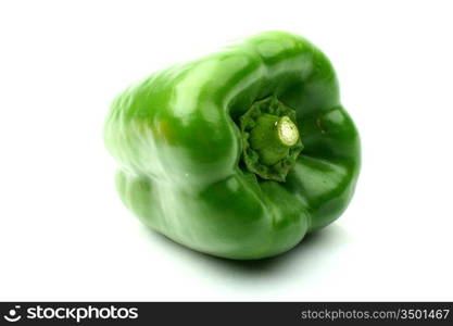 green paprika isolated on white