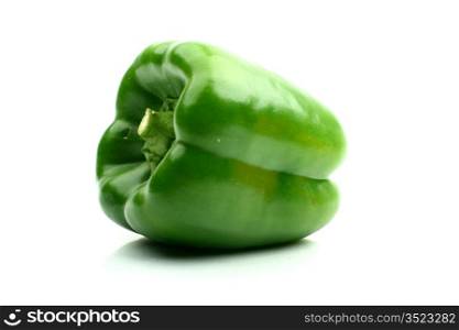 green paprika isolated on white