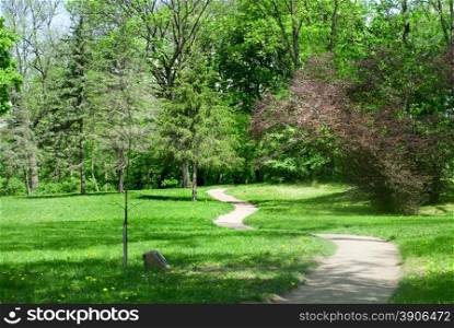 green park in spring