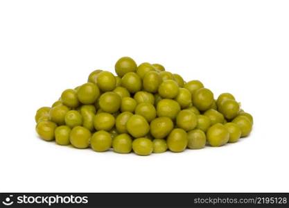 green pea isolated on white background. green pea