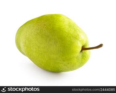 Green pear isolated on a white background. Green pear isolated on white background