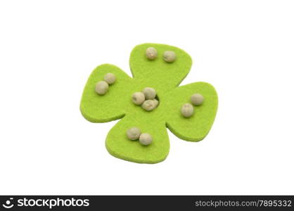 Green Peas and felt decoration