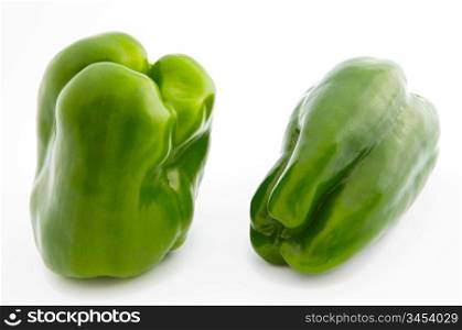green pepper a over white back ground