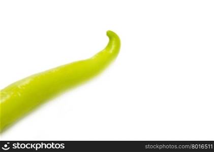 Green pepper isolated on the white background.