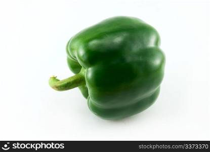 green pepper isolated on white