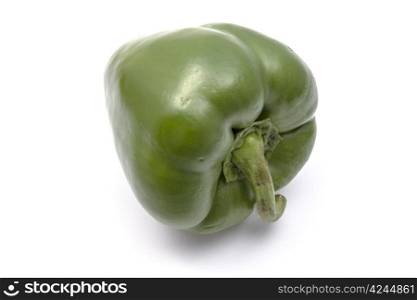 Green pepper isolated on white background