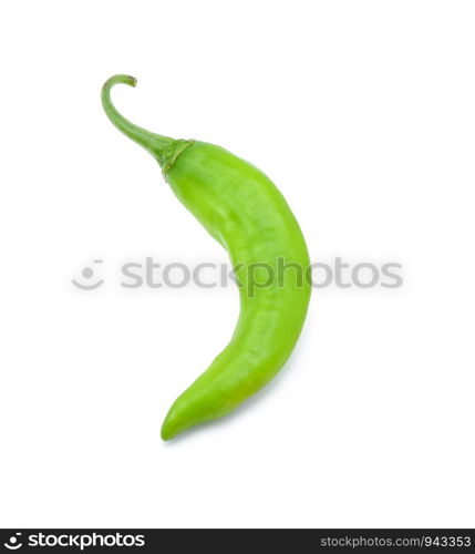 Green peppers isolated on white